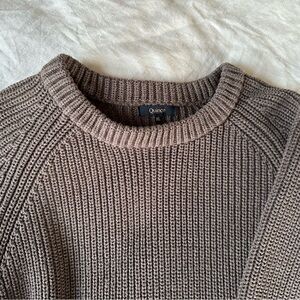 Quince cotton fisherman sweater XL